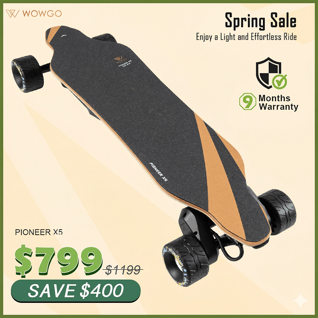 WowGo Pioneer X5 Electric Skateboard & Longboard - Recensione Skateboard elettrico